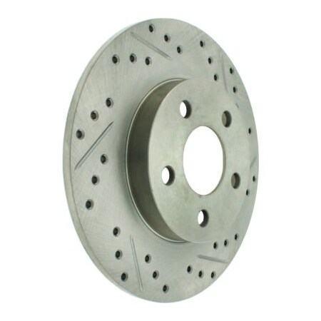 Centric StopTech Select Sport Drilled and Slotted Brake Rotor; Rear Left, StopTech 227.62064L